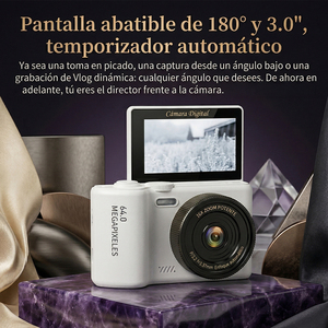 Cámara Digital Ele-Gate de 64MP 4K WiFi con Pantalla Abatible para Niños y Adolescentes - Product Image 4
