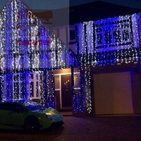 Décoration de fête de maison de mariage led extérieur IP65 étanche rideau lumineux led