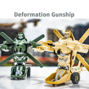Juguete de Coche 2 en 1 con Deformación, Robot Helicóptero Transformable con una Sola Tecla, Juguete Educativo para Niños, Precio al por Mayor - Product Image 5