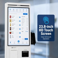 Système de commande à emporter pour chaîne de restauration rapide avec terminal de caisse à écran tactile Android et zone de livraison