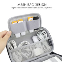 Personnalisé 20cm En Plastique EVA Fermeture Éclair Chargeur Câble Cas Disque Dur Sac pour Appareils Électroniques