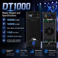 Módulo Amplificador de Placa DT1000 1000W/1400W para Subwoofer Activo, Módulo Amplificador de Audio Profesional de Alta Resistencia para Subwoofer de 18 Pulgadas