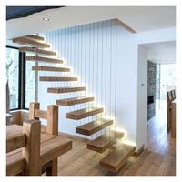 Escalier flottant intérieur sur mesure de haute qualité, style moderne, pour villa, appartement résidentiel, escalier flottant intérieur