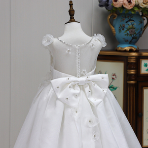 Abito <span class=keywords><strong>da</strong></span> Cerimonia di Lusso 2025 Alta Qualità con Applicazioni Vestito <span class=keywords><strong>da</strong></span> Principessa per Ragazze in Organza con Coda Lunga Maxi Abito <span class=keywords><strong>da</strong></span> Damigella per Feste - Product Image 5