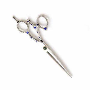 Tijeras de aseo para mascotas con mango de lujo, hoja afilada con anillo ajustable, tijera de aseo para mascotas de acero y Metal - Product Image 3