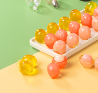 Afpelbare fruitgummi snoepjes, zachte jelly snoepjes met echte fruitsmaak
