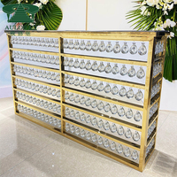 Comptoir de Bar commercial en acier inoxydable, mobilier de fête, vente en gros