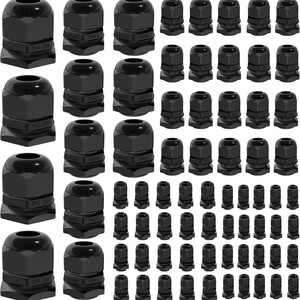 Kit de presse-étoupes 72 pièces PG7 à PG29, connecteurs étanches IP68 en nylon avec protection contre la tension pour applications basse tension - Product Image 1