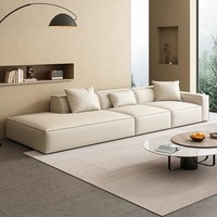 Ensemble de canapés modulaires carrés modernes pour bureau et salon, design japonais simple, rembourrage en éponge, meubles en tissu