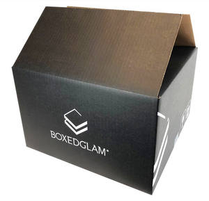 Personnalisé robuste 5 couches double paroi en carton ondulé <span class=keywords><strong>transport</strong></span> RSC boîte de carton d'expédition noir avec logo - Product Image 2