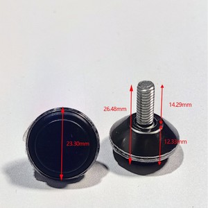 Furniture Leg <b>Adjustable</b> Feet 23.30mm Diameter Metal Industrial Design Easy Installation For Furniture - Product Image 1