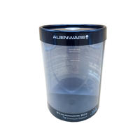 Boîte à cylindre en plastique Transparent imprimé personnalisé pour Tube de chargeur de voyage emballage Transparent en PET rond pour câble USB