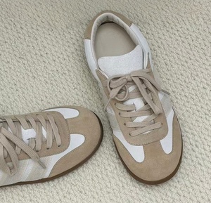 2026 New Dio Ribbon Retro Training <b>Shoes</b> - Elk Leather Classic Beige Color Casual Sports <b>Shoes</b> for Women - Product Image 5