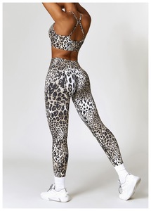 Leopard <strong>Snake</strong> <strong>Print</strong> Sport Scrunch Butt <strong>Leggings</strong> Women Seamless Gym Fitness Workout Tights - Product Image 3
