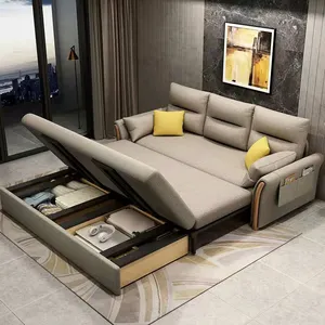 Kualitas baik tempat tidur penyimpanan Sofa furnitur Modern dilipat untuk ruang tamu