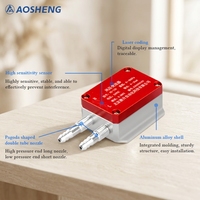 Capteur de pression différentielle d'air AOSHENG AS-130, transmetteur 4-20mA, protection IP65, précision 0,075% FS, en duralumin, garantie 2 ans