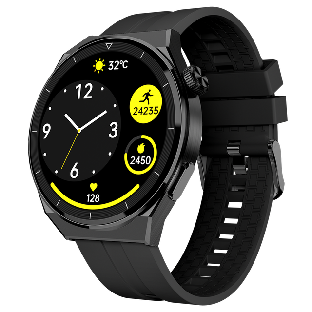 Factory Manufacturer Bluetooth Calling AM04 1.43inch Round FitnessTracking Blood Oxygen Monitoring Watch Smart Original 2024