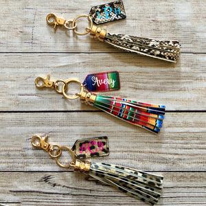 Porte-clés à pompon en cuir PU personnalisé vierge avec monogramme pour cadeaux promotionnels – Vente en gros - Product Image 3