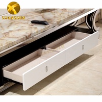 Ensembles de meubles de salon, nouveau modèle, meuble TV en acier inoxydable, table TV de luxe, supports TV modernes avec tiroir
