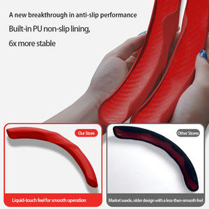 Funda de <span class=keywords><strong>Volante</strong></span> Universal de Cuero y Fibra de Carbono de Lujo para Autos, 4 Brazos, Compatible con Benz, BMW, Volkswagen, Audi, Volvo - Product Image 5