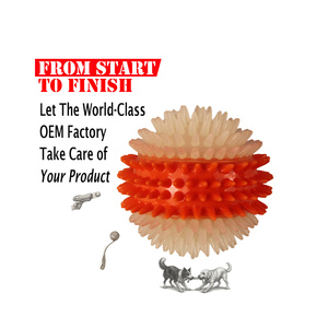 Juguetes para Perros TPR, Pelota con Púas, Pelotas Coloridas, Juguetes Masticables para Mascotas, Juguete Chirriante para Perros, Pelotas de Goma Duraderas de Estilo Clásico, Pelotas de Goma Ecológicas para Perros - Product Image 4