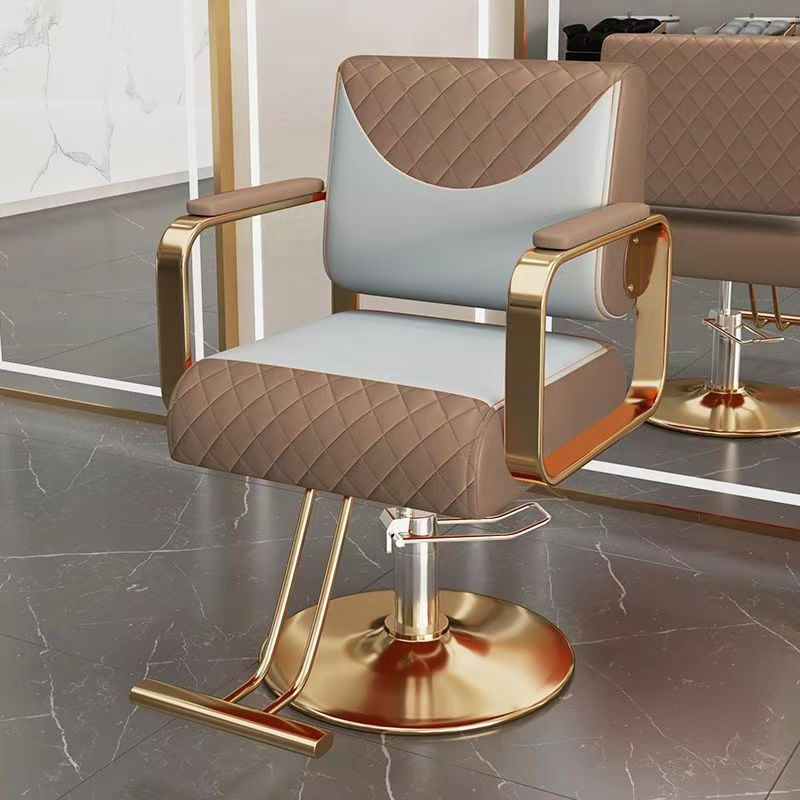 Nordic Style Ergonomic Barber Chair Synthetic