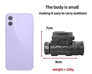 Monoculaire de vision nocturne numérique infrarouge NVG50 avec écran OLED, WiFi et capteur CMOS 2.5K pour faible luminosité, fixation mains libres sur la tête, 2K Ul - Product Image 3