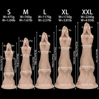 Masturbador de silicona extra grande con venas gruesas, brazo artificial suave, músculos grandes y pesados, juguete sexual para adultos