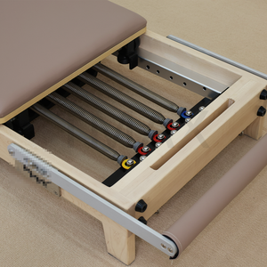 Reformer de Pilates Plegable Profesional con Marco de Madera de Arce, Equipo de Fitness para Ejercicios Corporales y Entrenamiento de Fuerza - Product Image 4