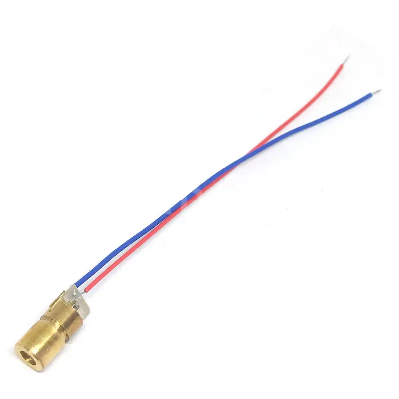Laser Diodes 5mW 650 nm Diodo RED Dot Laser Dot Diode Circuit 3V/5V 5mW 650nm Module Pointer Sight Copper Head