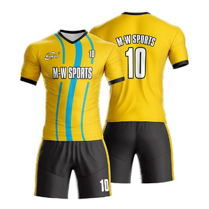 Uniforme de Fútbol Personalizado de la Selección <span class=keywords><strong>Colombia</strong></span>, Estilo Americano, Marca Canadiense, en Colores Amarillo, Rojo y Negro - Product Image 6