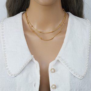<b>Long</b> <b>Necklace</b> Cross Border Multi Small MOQ Welcome Eco-friendly Plating ASTM Standard 316L Gift - Product Image 4