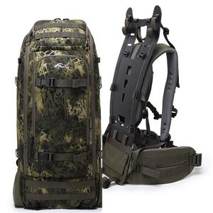 Sac à dos de chasse Gaf 60L en nylon camouflage avec cadre en fibre de carbone, bretelles réglables, imperméable, pour sports de plein air et randonnée - Product Image 4