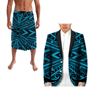 Completo Casual da Uomo Stile Retrò Polinesia Tonga con Kimono a Maniche Lunghe e Cardigan <span class=keywords><strong>Ie</strong></span> Due Pezzi - Product Image 5