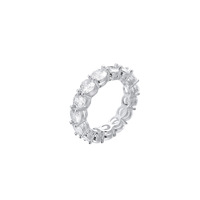 Bague pour femme en laiton avec zircon cubique, sertie de pierres rondes, style hip-hop bling-bling, rose