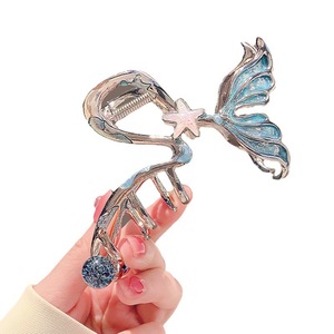 Chất Lượng Cao Màu Xanh Đuôi Cá Tóc Claw Kẹp Nàng Tiên Cá Sao Ngọc Trai Tóc <span class=keywords><strong>Clip</strong></span> Pins Thanh Lịch Phụ Kiện Tóc Nữ - Product Image 6