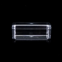 Boîte en plastique PET transparente recyclable avec logo personnalisé, boîte d'emballage rectangulaire pour gâteaux et pâtisseries
