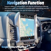 Écran Android 13 de style Tesla avec 256 Go de ROM pour Ford Ranger 2012-2016, autoradio stéréo DSP, Carplay, navigation GPS, lecteur vidéo 2 Din