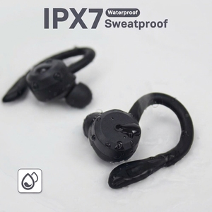 最新のIPX7防水ワイヤレスイヤホンTWSヘッドセット、インイヤー型スポーツヘッドホン、交換可能なイヤーフック付き<span class=keywords><strong>Bluetooth</strong></span>イヤホン - Product Image 6