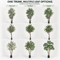 Arbre d'olivier artificiel, plante en pot artificielle, canopée naturelle, décoration intérieure, maison, café, mariage, projet de vente en gros personnalisé