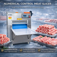 Trancheuse à viande congelée en acier inoxydable 304, machine automatique de découpe de bœuf et de mouton avec écran tactile pour boucherie