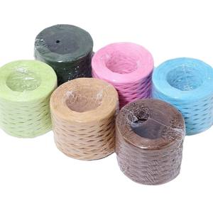Corde creuse tressée en papier raphia coloré flexible Eco 200m pour emballage, artisanat DIY et décorations - Product Image 6