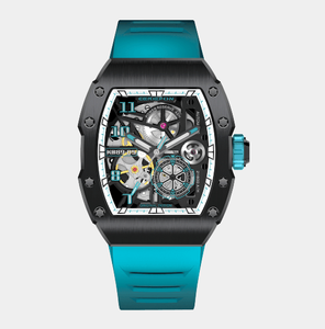 <span class=keywords><strong>Reloj</strong></span> de Pulsera Mecánico de Lujo <span class=keywords><strong>para</strong></span> Hombre, con Correa de Goma y Logotipo OEM, Diseño de Esqueleto Automático - Product Image 4