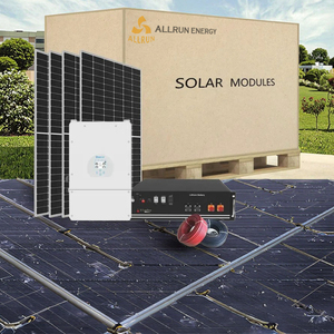 ระบบติดตั้งแผงโซลาร์เซลล์บนหลังคาแบบครบวงจร 110V 220V 380V 10kw ระบบพลังงานแสงอาทิตย์ 20KW สำหรับบ้าน 15KW - Product Image 1