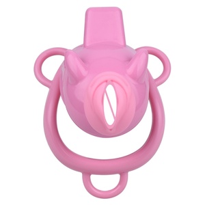 Jaula de Castidad FRRK Sissy Devil de Resina ABS con Estimulador de Clítoris Desmontable, Tapón Uretral de Silicona para Pene, Juguetes Sexuales para Hombres - Product Image 2