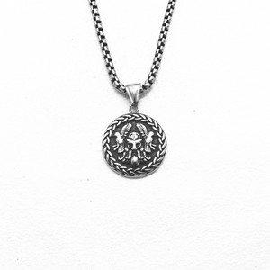 Yunnique-collar con colgante de esqueleto de acero inoxidable, joyería Retro de estilo europeo unisex, accesorio de moda - Product Image 1