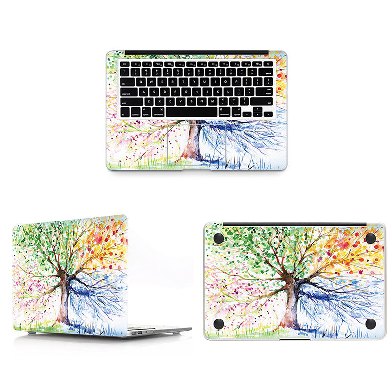 Árbol colorido acuarela