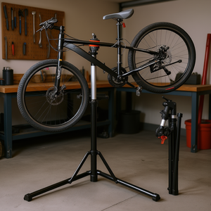 Support de réparation de vélo en aluminium robuste, hauteur réglable, plateau à outils magnétique, bras télescopique pour atelier à domicile - Product Image 2