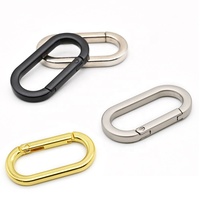 Boucle mousqueton à ressort ovale directe d'usine Logo gravé au laser personnalisé pendentif porte-clés en forme d'oeuf pour sangle de sac à main