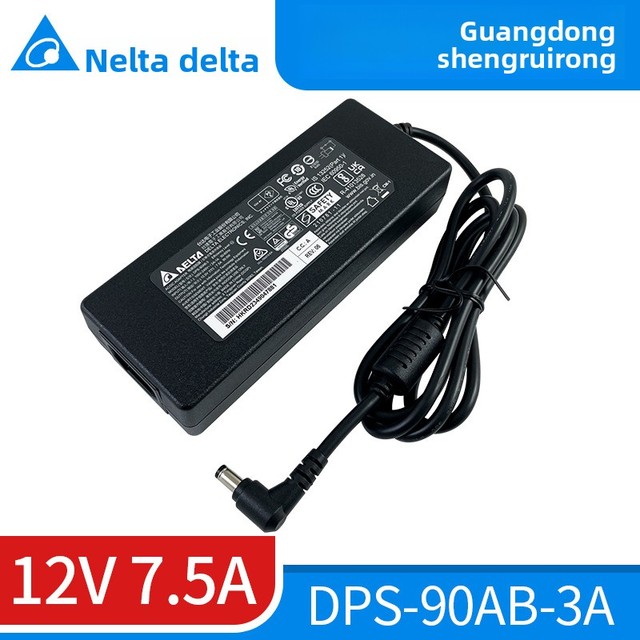 Delta DPS-90AB-3A 12V 7.5A 90W Genuine Original Switching Power Supply Adapter for Security Surveillance